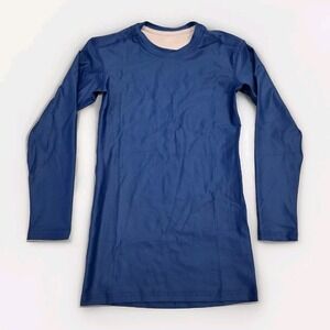 Jiu‎ Jitsu Blue Belt Rank Rashguard Adult Small Long Sleeve BJJ Blank IBJJF MMA